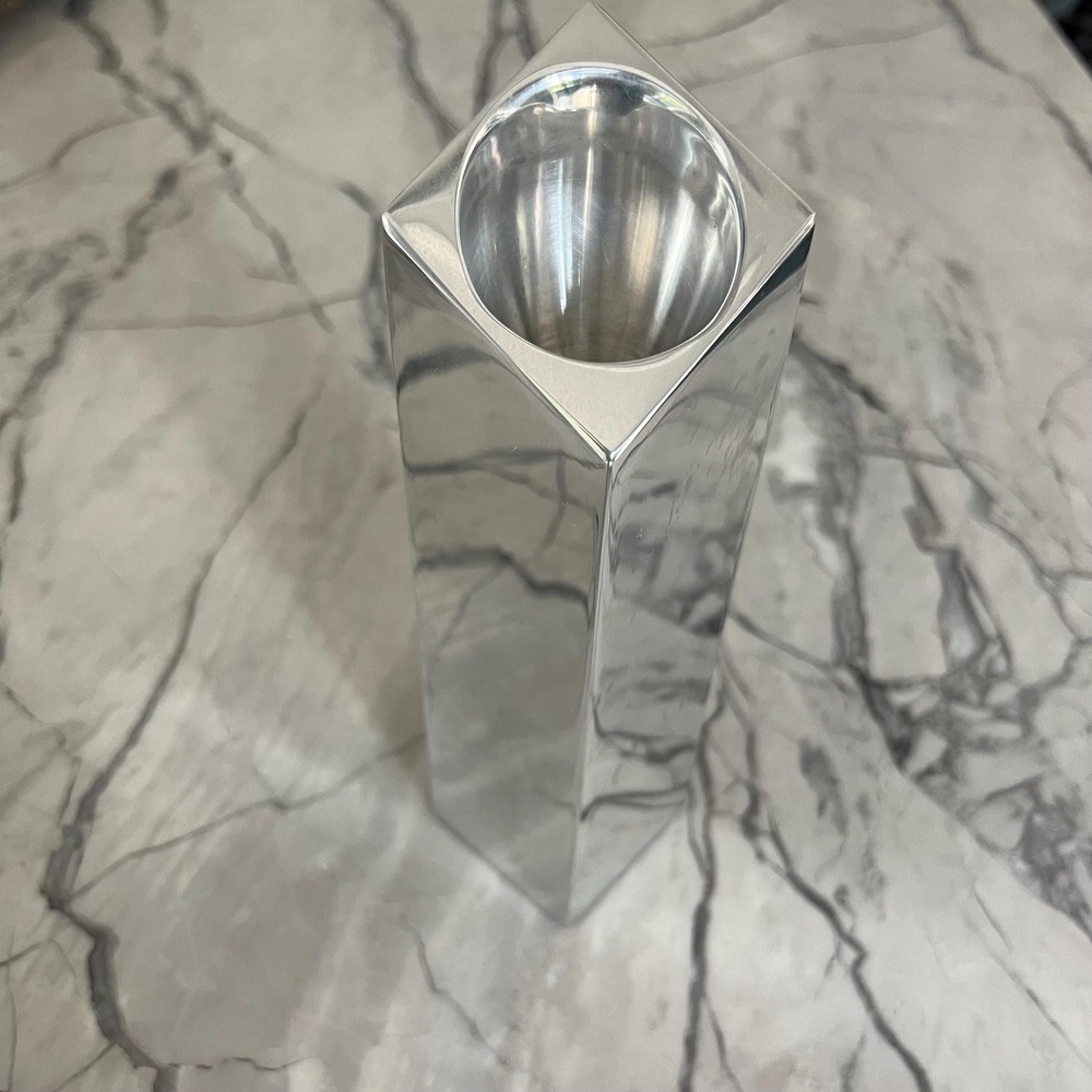 Vintage Nambe 1996-6114 By Fred Bould Candle‎ Holder